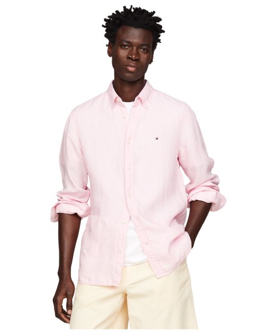 Tommy Hilfiger Pigment-Dyed Button-Down Long Sleeve Shirt