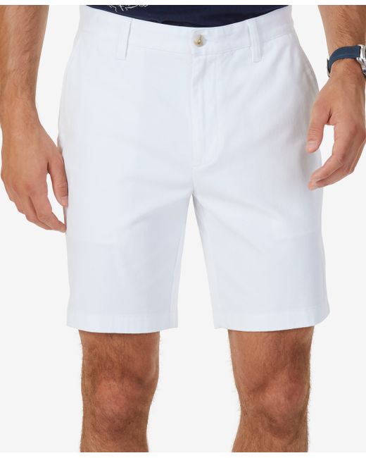 Nautica Classic-Fit 8.5 Stretch Chino Flat-Front Deck Short