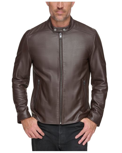Marc New York Viceroy Sleek Leather Racer Jacket