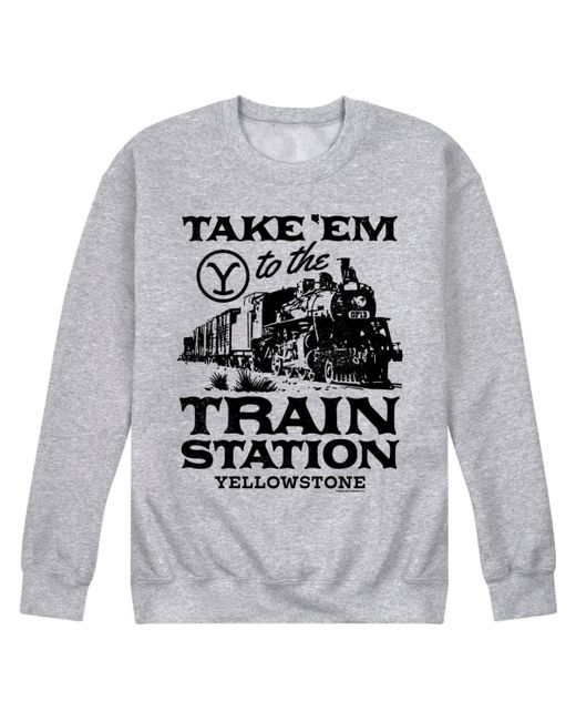 Airwaves Yellowstone Train Station Fleece Sweatshirt
