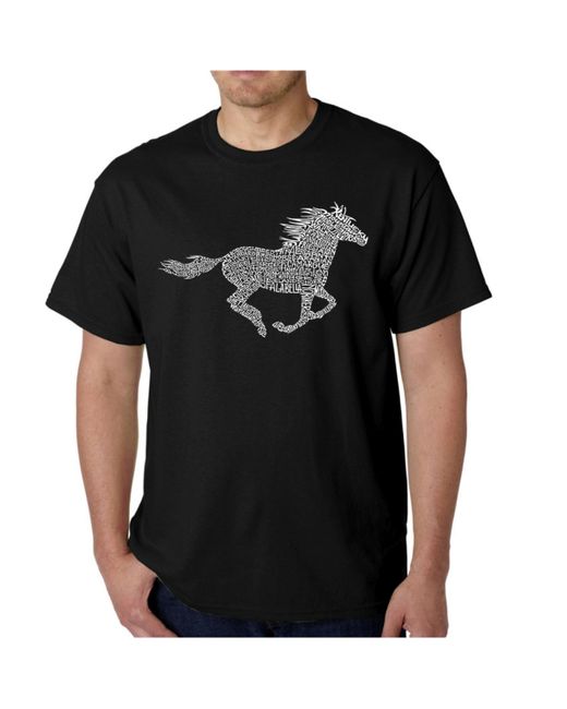 La Pop Art Word Art T-Shirt Mustang