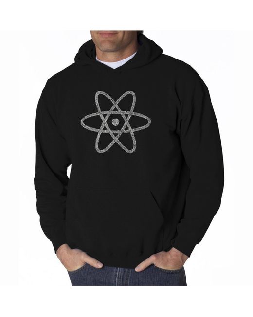 La Pop Art Word Art Hooded Sweatshirt Atom