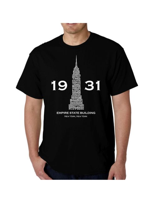 La Pop Art Word Art Empire State Building T-Shirt