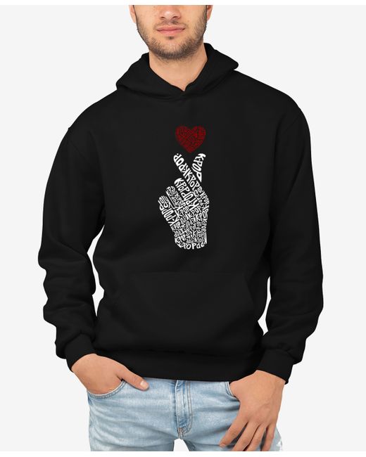 La Pop Art K-Pop Word Art Hooded Sweatshirt