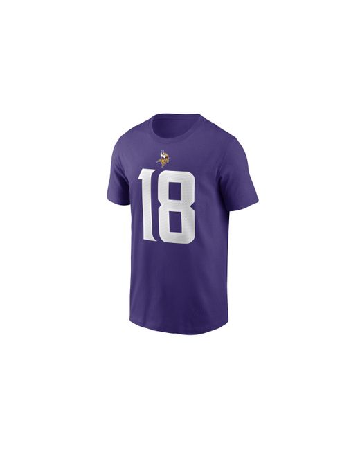 Nike Justin Jefferson Minnesota Vikings Name and Number T-shirt