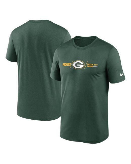 Nike Bay Packers Horizontal Lockup Legend Performance T-shirt