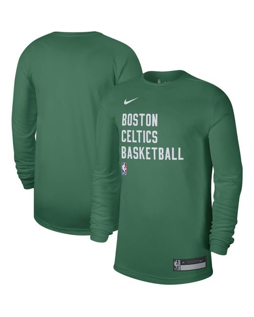 Nike and Boston Celtics 2023/24 Legend On-Court Practice Long Sleeve T-shirt