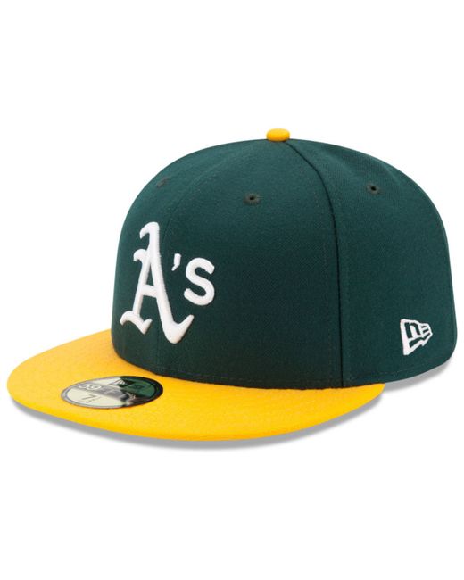 New Era Oakland Athletics Authentic Collection 59FIFTY Fitted Cap Yellow