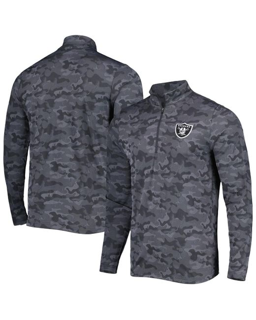 Antigua Las Vegas Raiders Brigade Quarter-Zip Sweatshirt