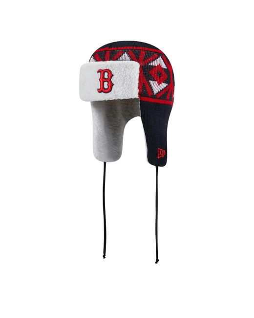 New Era Boston Red Sox Knit Trapper Hat