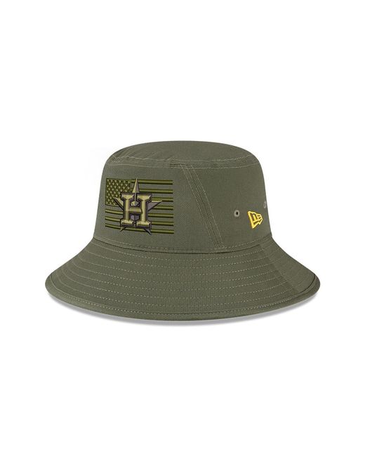 New Era Houston Astros 2023 Armed Forces Day Bucket Hat