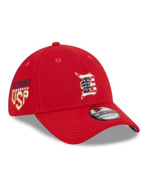 New Era Detroit Tigers 2023 Fourth of July 39THIRTY Flex Fit Hat
