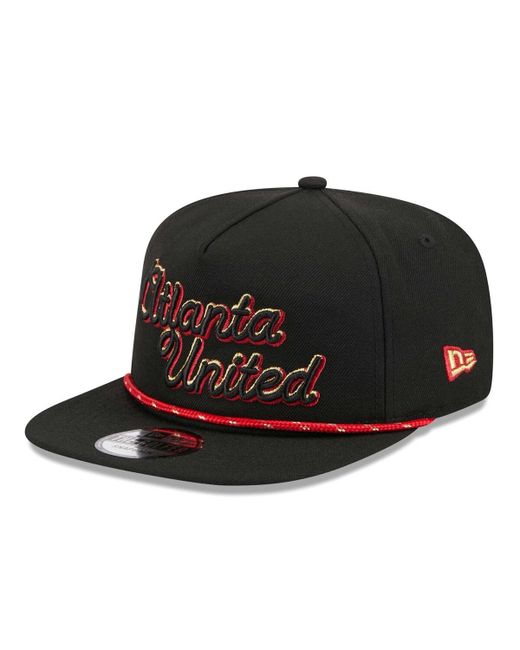 New Era Atlanta United Fc Script Golfer Adjustable Hat