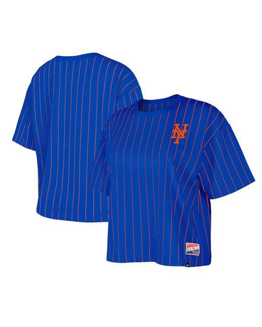 New Era New York Mets Boxy Pinstripe T-shirt
