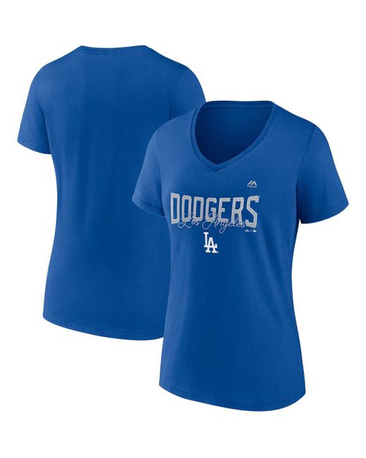 Profile Los Angeles Dodgers Plus Wordmark V-Neck T-shirt