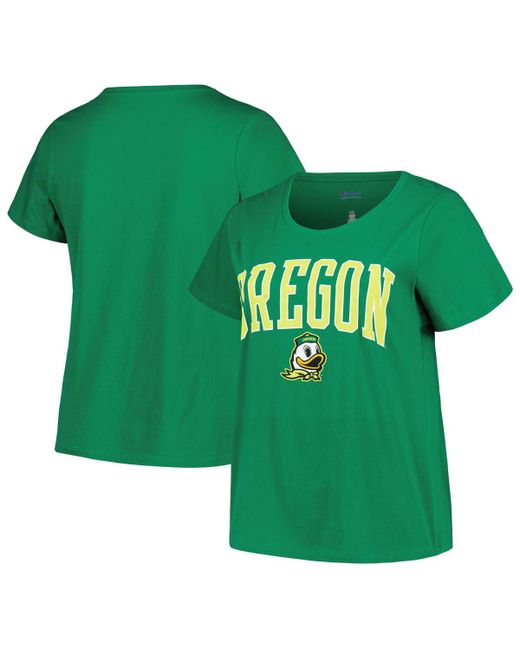 Profile Oregon Ducks Plus Arch Over Logo Scoop Neck T-shirt