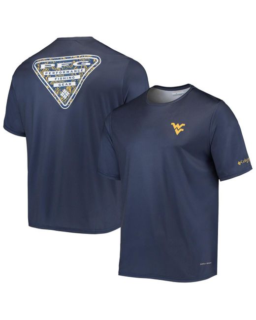 Columbia West Virginia Mountaineers Terminal Tackle Omni-Shade T-shirt