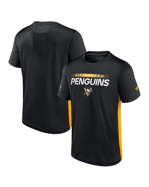 Fanatics Gold Pittsburgh Penguins Authentic Pro Rink Tech T-shirt
