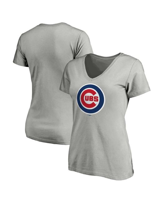 Fanatics Chicago Cubs Core Official Logo V-Neck T-shirt