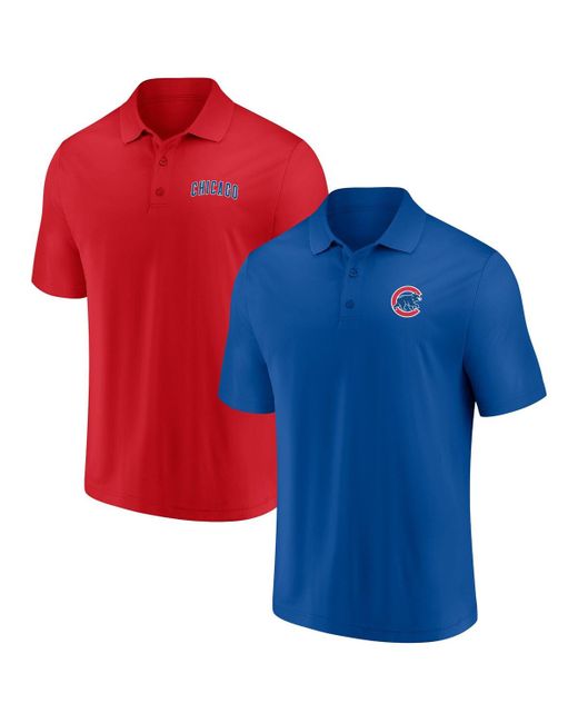 Fanatics Chicago Cubs Dueling Logos Polo Shirt Combo Set
