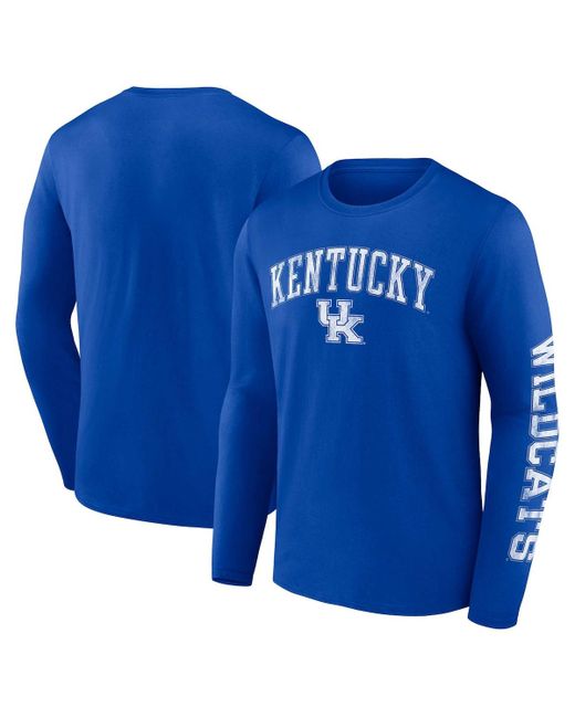 Fanatics Kentucky Wildcats Distressed Arch Over Logo Long Sleeve T-shirt