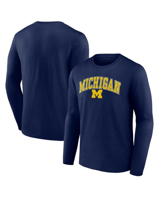 Fanatics Michigan Wolverines Campus Long Sleeve T-shirt