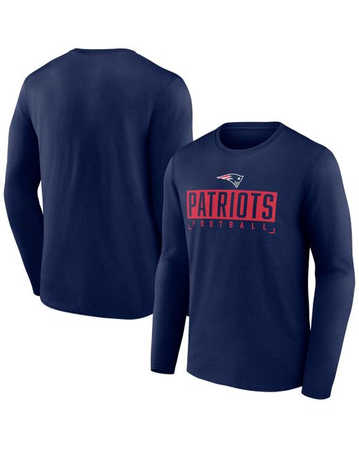 Fanatics New England Patriots Stack The Box Long Sleeve T-shirt