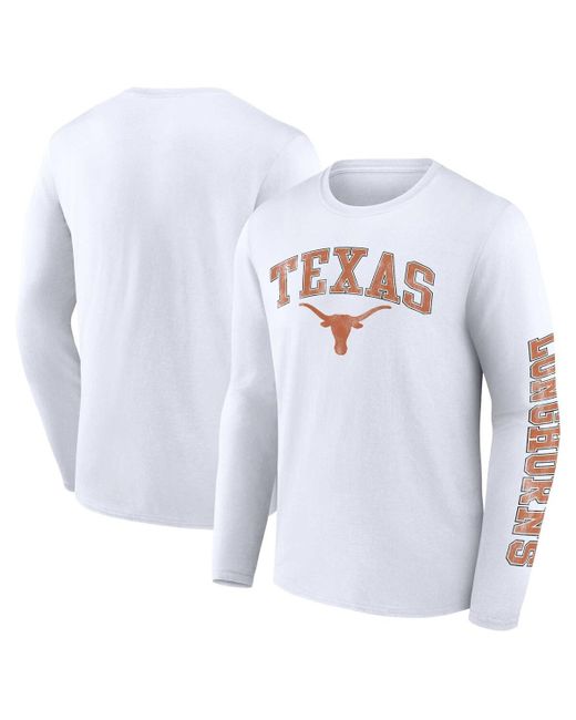 Fanatics Texas Longhorns Distressed Arch Over Logo Long Sleeve T-shirt