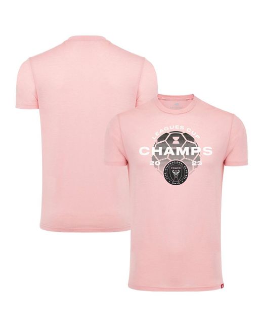 Sportiqe and Inter Miami Cf 2023 Leagues Cup Champions Comfy Tri-Blend T-shirt