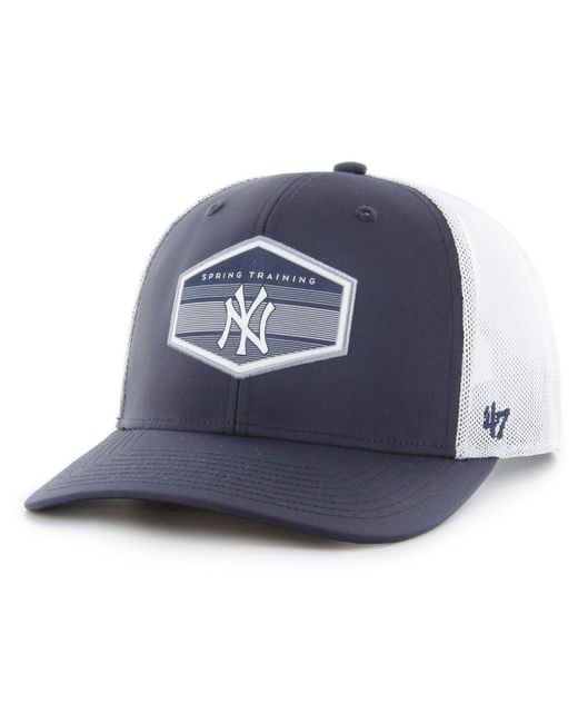 '47 Brand 47 Brand White New York Yankees Spring Training Burgess Trucker Snapback Hat