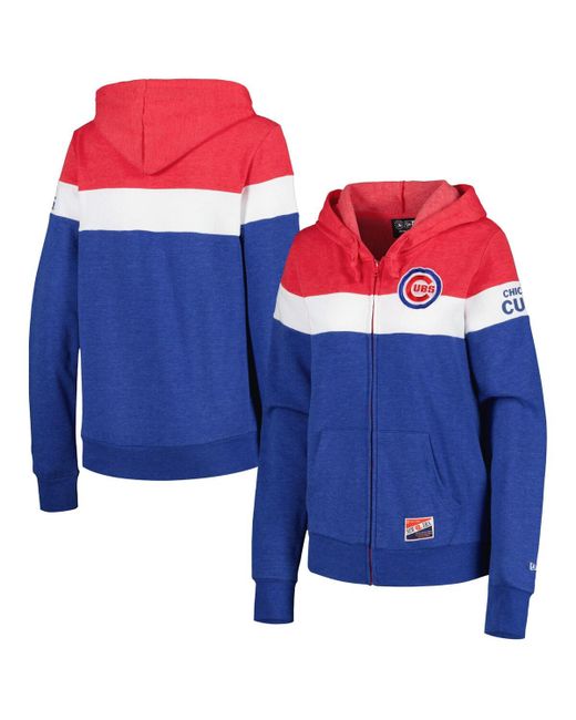 New Era Chicago Cubs Colorblock Full-Zip Hoodie Jacket
