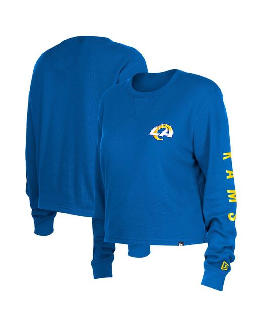 New Era Los Angeles Rams Thermal Crop Long Sleeve T-shirt