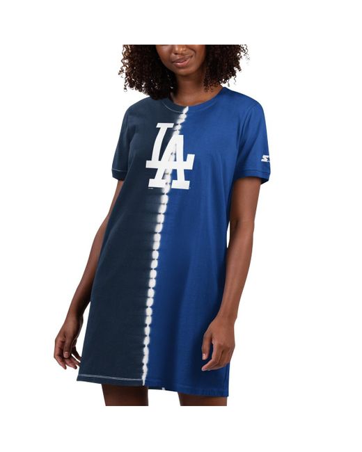Starter Royal Los Angeles Dodgers Ace Tie-Dye Sneaker Dress