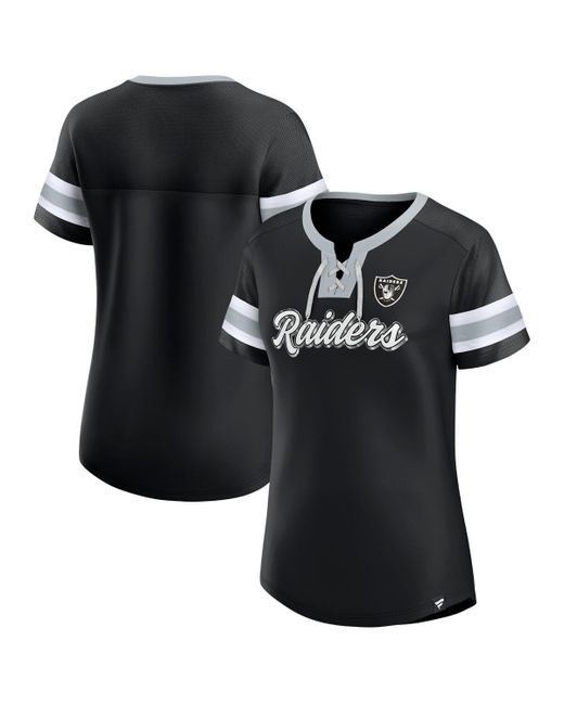 Fanatics Las Vegas Raiders Plus Original State Lace-Up T-shirt
