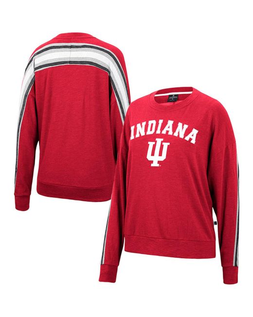 Colosseum Indiana Hoosiers Team Oversized Pullover Sweatshirt