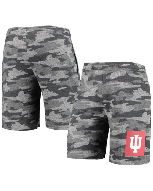 Concepts Sport Indiana Hoosiers Camo Backup Terry Jam Lounge Shorts