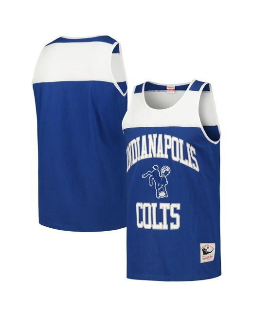 Mitchell & Ness and Indianapolis Colts Heritage Colorblock Tank Top
