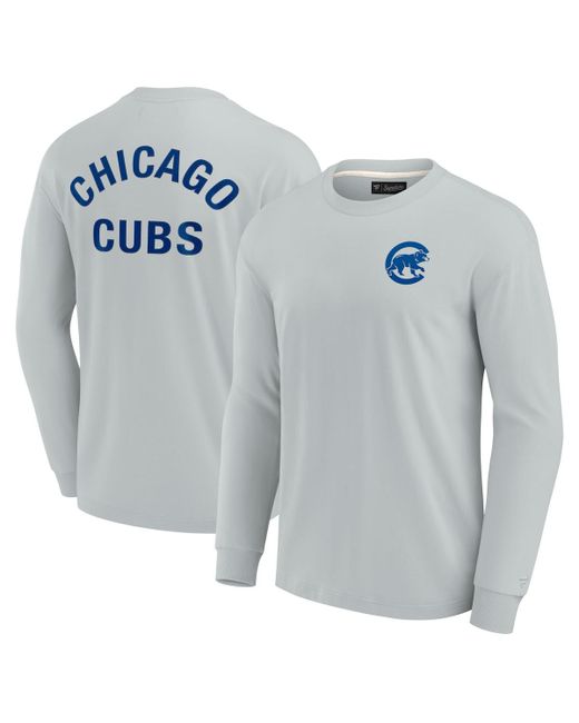 Fanatics Signature and Chicago Cubs Super Soft Long Sleeve T-shirt