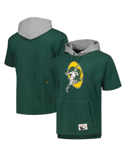 Mitchell & Ness Bay Packers Postgame Short Sleeve Hoodie