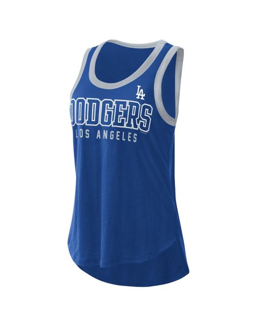 G-iii 4her By Carl Banks Los Angeles Dodgers Clubhouse Tank Top