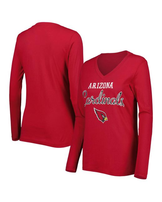 G-iii 4her By Carl Banks Arizona Cardinals Post Season Long Sleeve V-Neck T-shirt