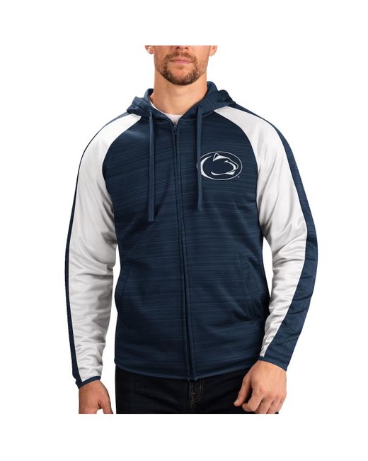 G-iii Sports By Carl Banks Penn State Nittany Lions Neutral Zone Raglan Full-Zip Track Jacket Hoodie
