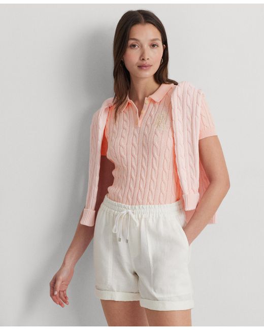 Lauren Ralph Lauren Cable-Knit Polo Shirt