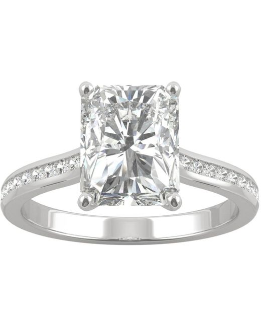 Charles & Colvard Moissanite Radiant Engagement Ring 2-7/8 ct. t.w. Dew 14k
