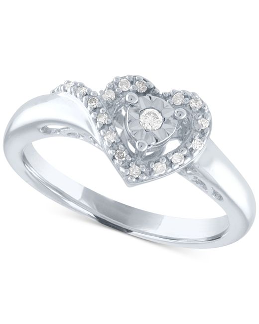 Promised Love Diamond Heart Promise Ring 1/10 ct. t.w.