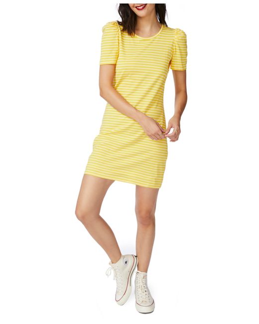 Court & Rowe Short Sleeve Thin Classic Stripe Knit Dress