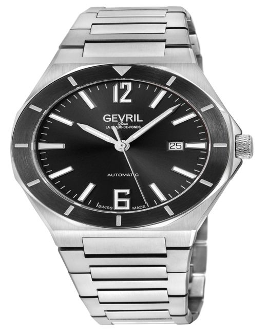 Gevril High Line Tone Stainless Steel Watch 43mm