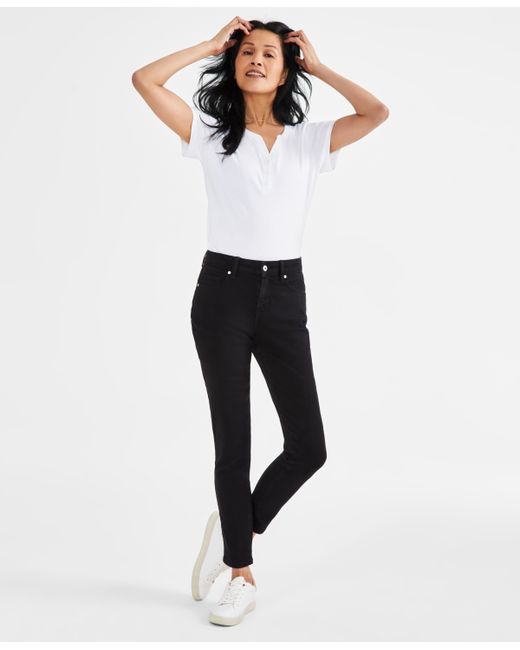 Style & Co Mid-Rise Curvy Skinny Jeans Created for