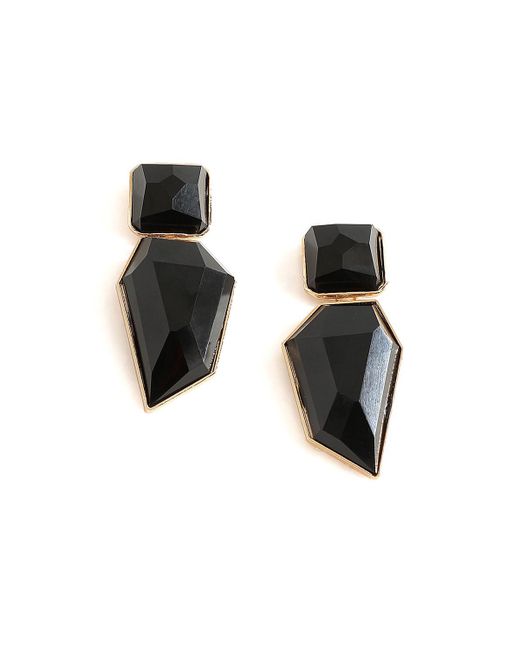 Sohi Abstract Stone Drop Earrings
