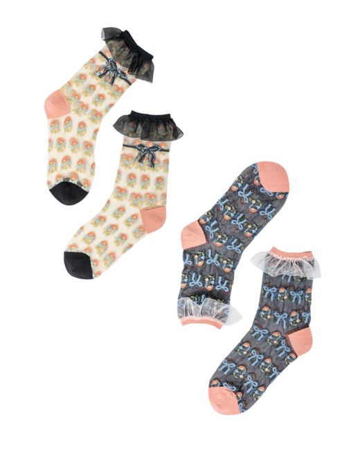 Sock Candy Bridgerton Style Ruffle Sheer Socks Bundle